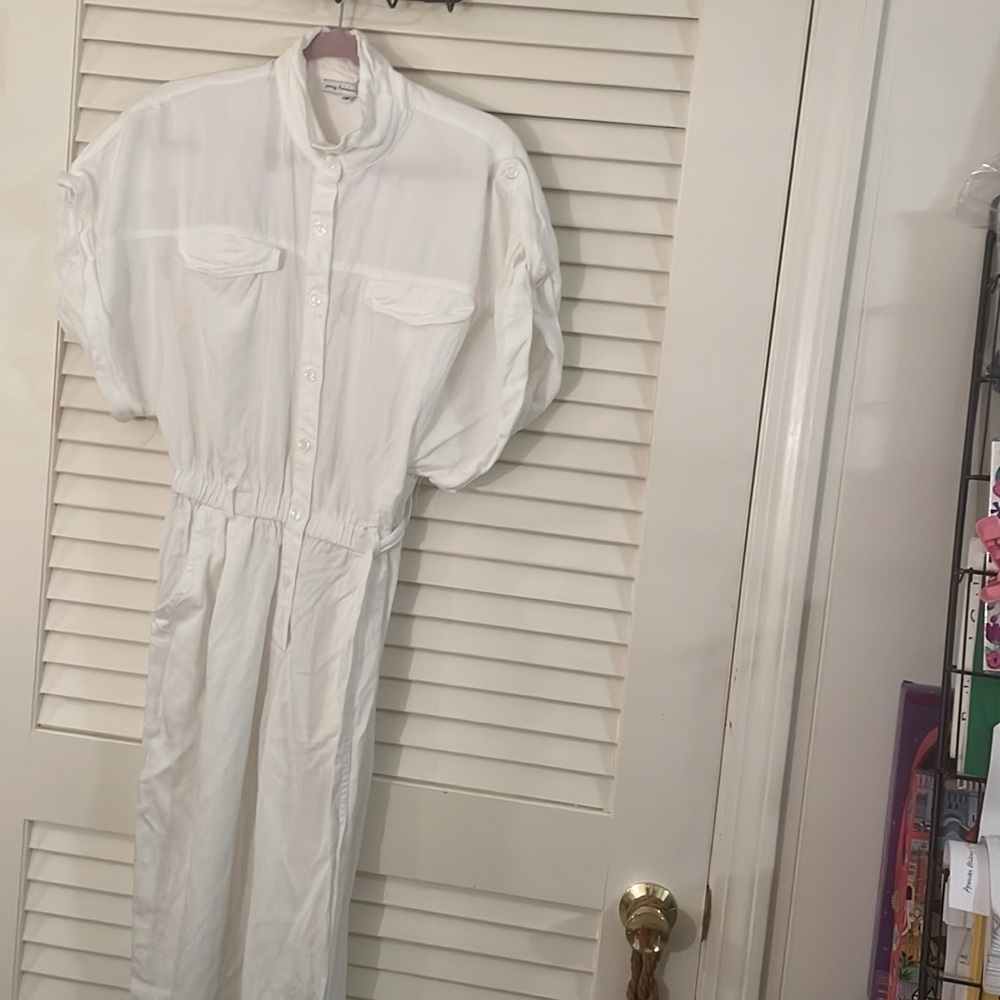 NWT Young Fabulous & Broke White Soft Belted and Cuffed Jumpsuit - Picture 2 of 11